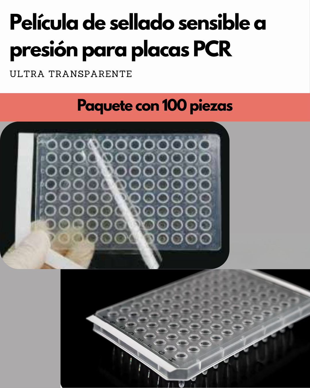Película de Sellado Sensible a Presión para Placas PCR Imagen principal del producto