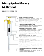 Micropipetas Finnpipette F3 Monocanal y Multicanal | Alta Precisión | Ergonomía Avanzada | Thermo Scientific