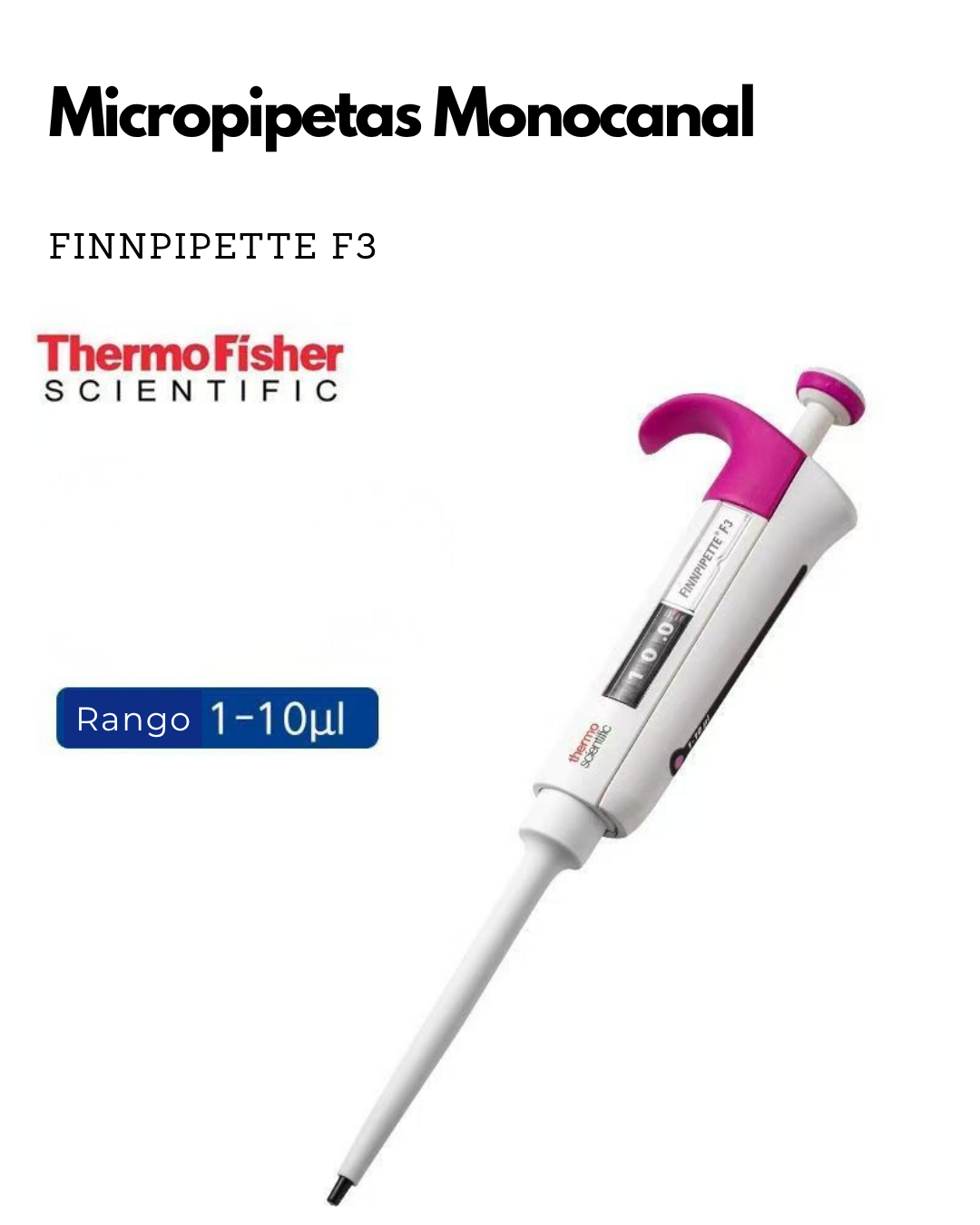 Micropipetas Finnpipette F3 Monocanal y Multicanal | Alta Precisión | Ergonomía Avanzada | Thermo Scientific Imagen secundaria del producto