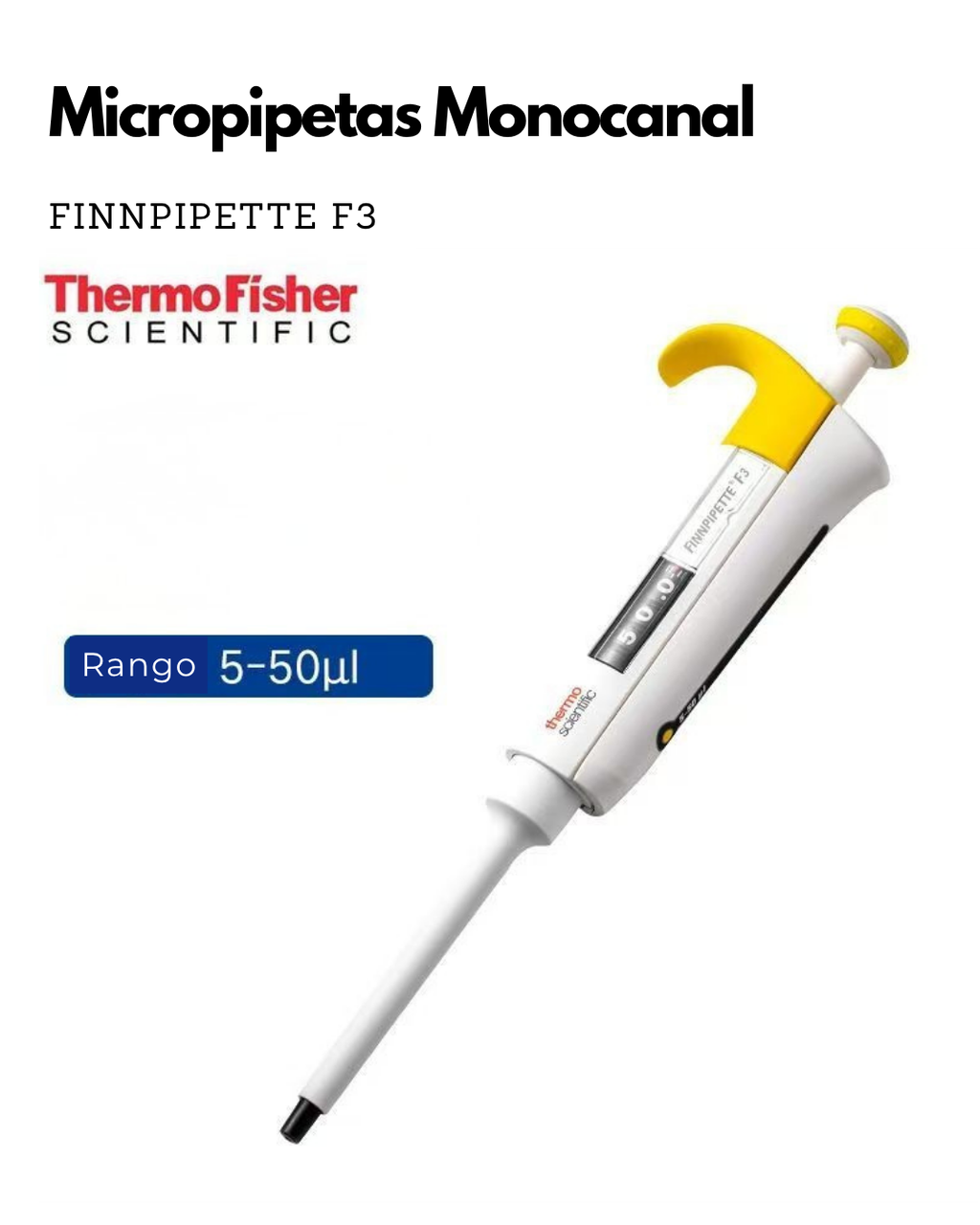 Micropipetas Finnpipette F3 Monocanal y Multicanal | Alta Precisión | Ergonomía Avanzada | Thermo Scientific