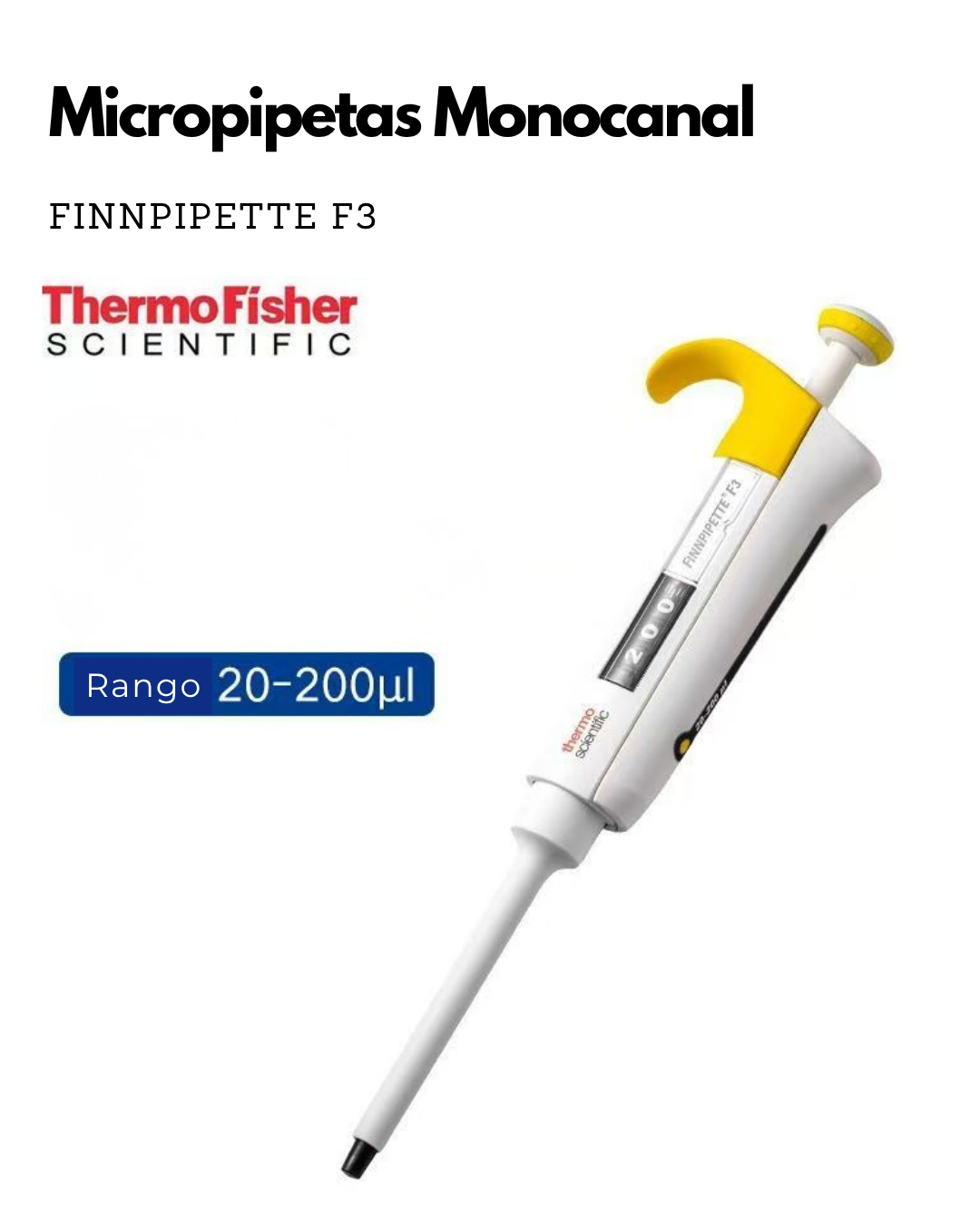 Micropipetas Finnpipette F3 Monocanal y Multicanal | Alta Precisión | Ergonomía Avanzada | Thermo Scientific