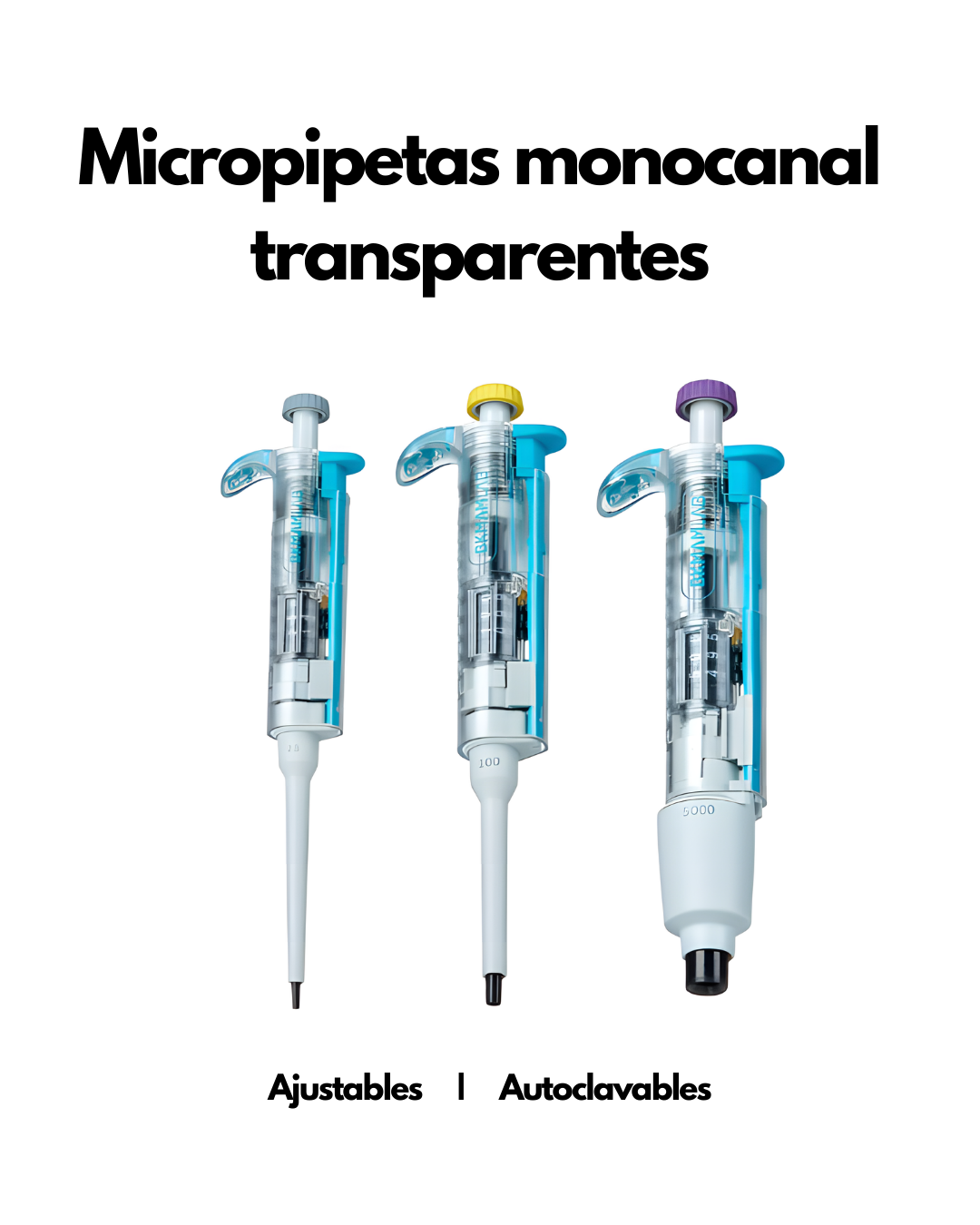 Micropipetas Monocanal Transparentes