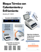 Bloque Térmico con Calentamiento y Enfriamiento para PCR y Laboratorio | JZY-100HC