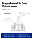 Bloque de Aluminio para Calentamiento de Matraces de Fondo Redondo |