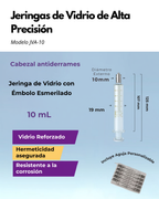 Jeringas de Vidrio de Alta Precisión con Émbolo Esmerilado