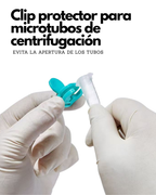 Clip Protector para Microtubos de Centrífuga 0.5, 1.5 y 2 mL | Seguro Antiexplosión