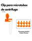 Clip Protector para Microtubos de Centrífuga 0.5, 1.5 y 2 mL | Seguro Antiexplosión