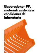 Escurridor para Portaobjetos y Placas de Vidrio para Electroforesis | Soporte de Secado de PP