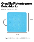 Gradilla Flotante para Baño María | Rack para Microtubos en PP y EVA