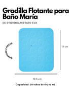 Gradilla Flotante para Baño María | Rack para Microtubos en PP y EVA