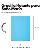 Gradilla Flotante para Baño María | Rack para Microtubos en PP y EVA
