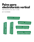 Peine para Electroforesis Vertical | 10 y 15 Pozos | Para Geles 0.75, 1.0 y 1.5 mm