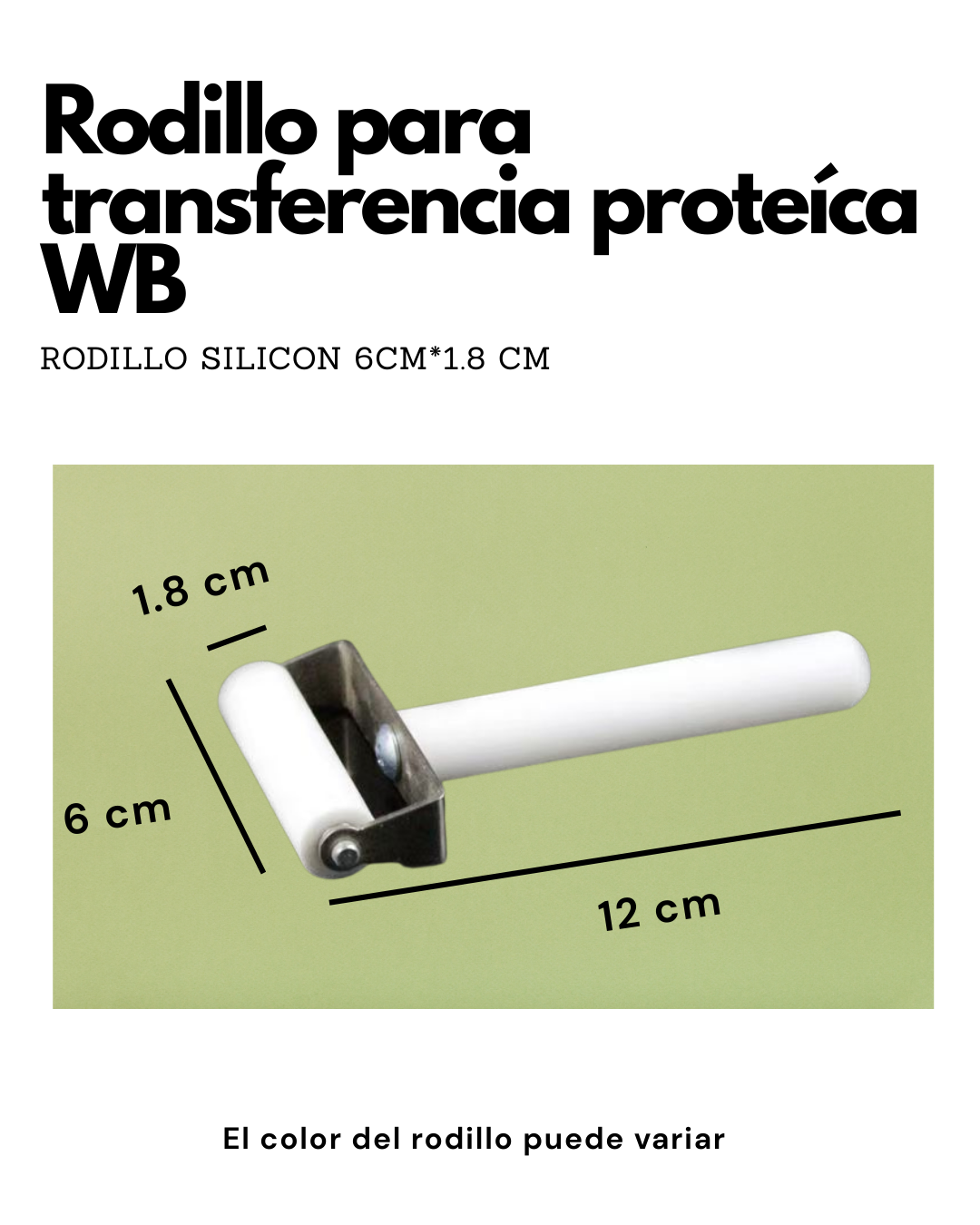 Rodillo para Western Blot | Eliminador de Burbujas para Transferencia Proteica