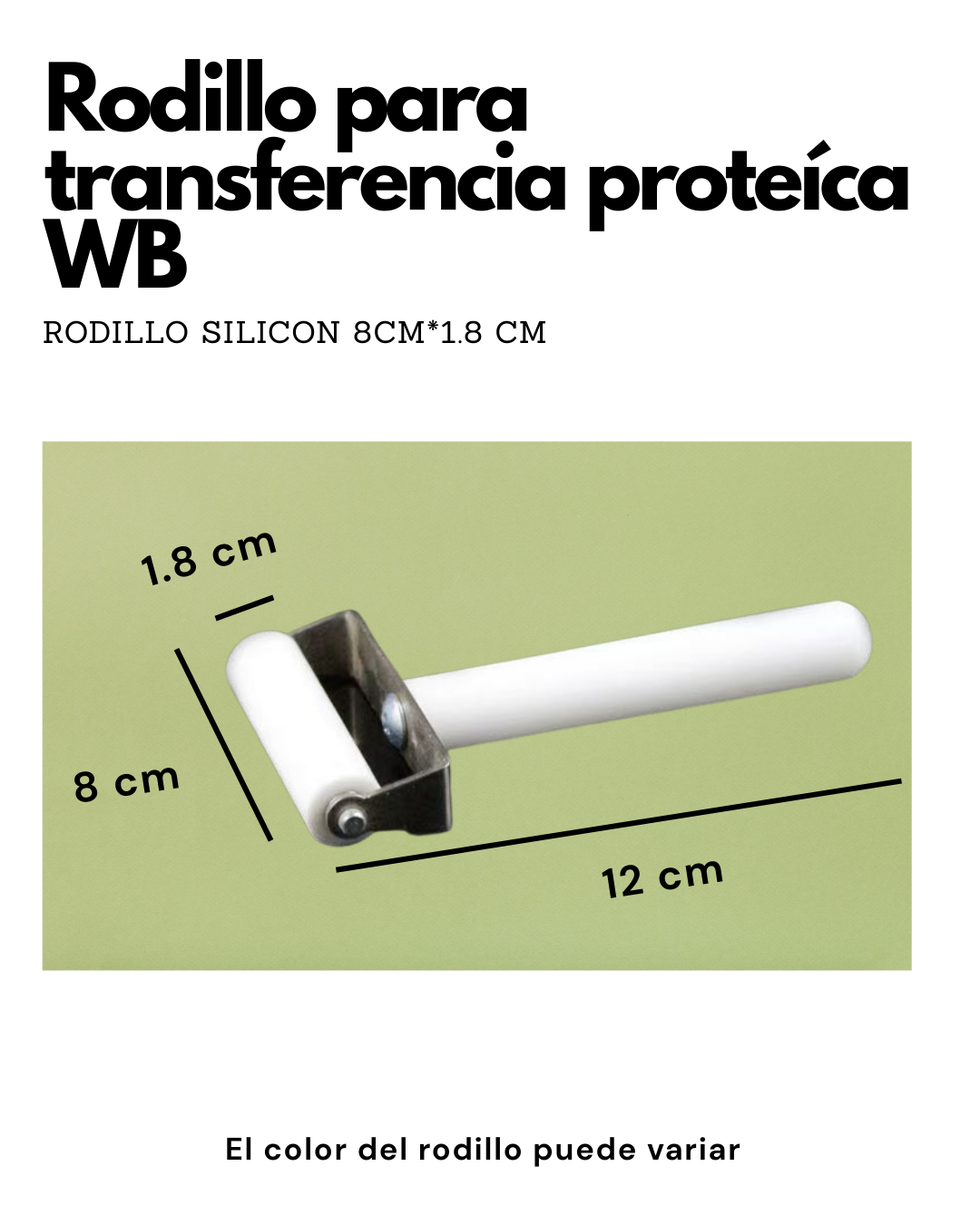 Rodillo para Western Blot | Eliminador de Burbujas para Transferencia Proteica Imagen secundaria del producto