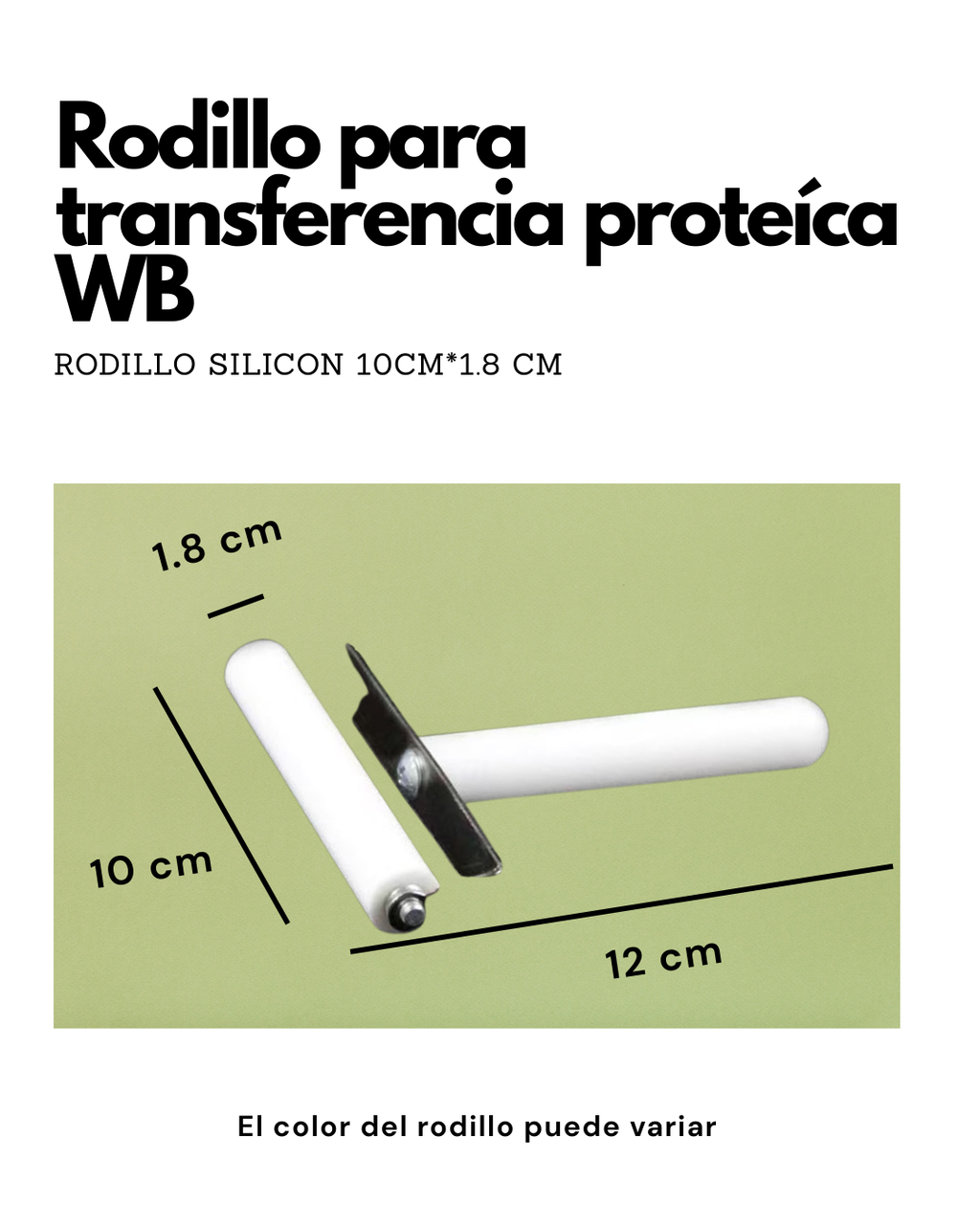 Rodillo para Western Blot | Eliminador de Burbujas para Transferencia Proteica