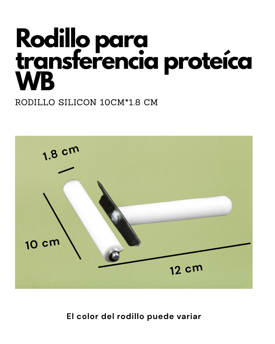 Rodillo para Western Blot | Eliminador de Burbujas para Transferencia Proteica