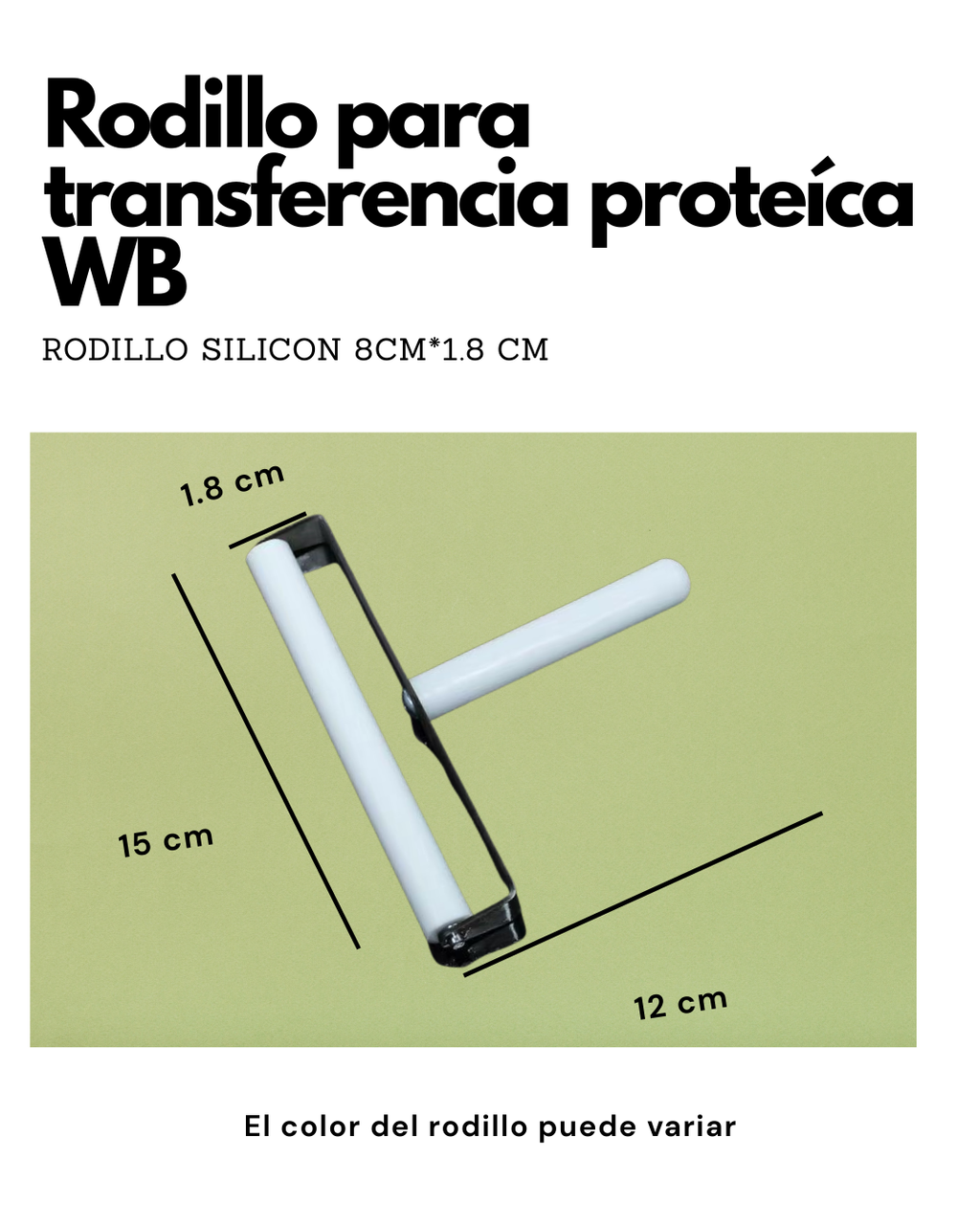 Rodillo para Western Blot | Eliminador de Burbujas para Transferencia Proteica