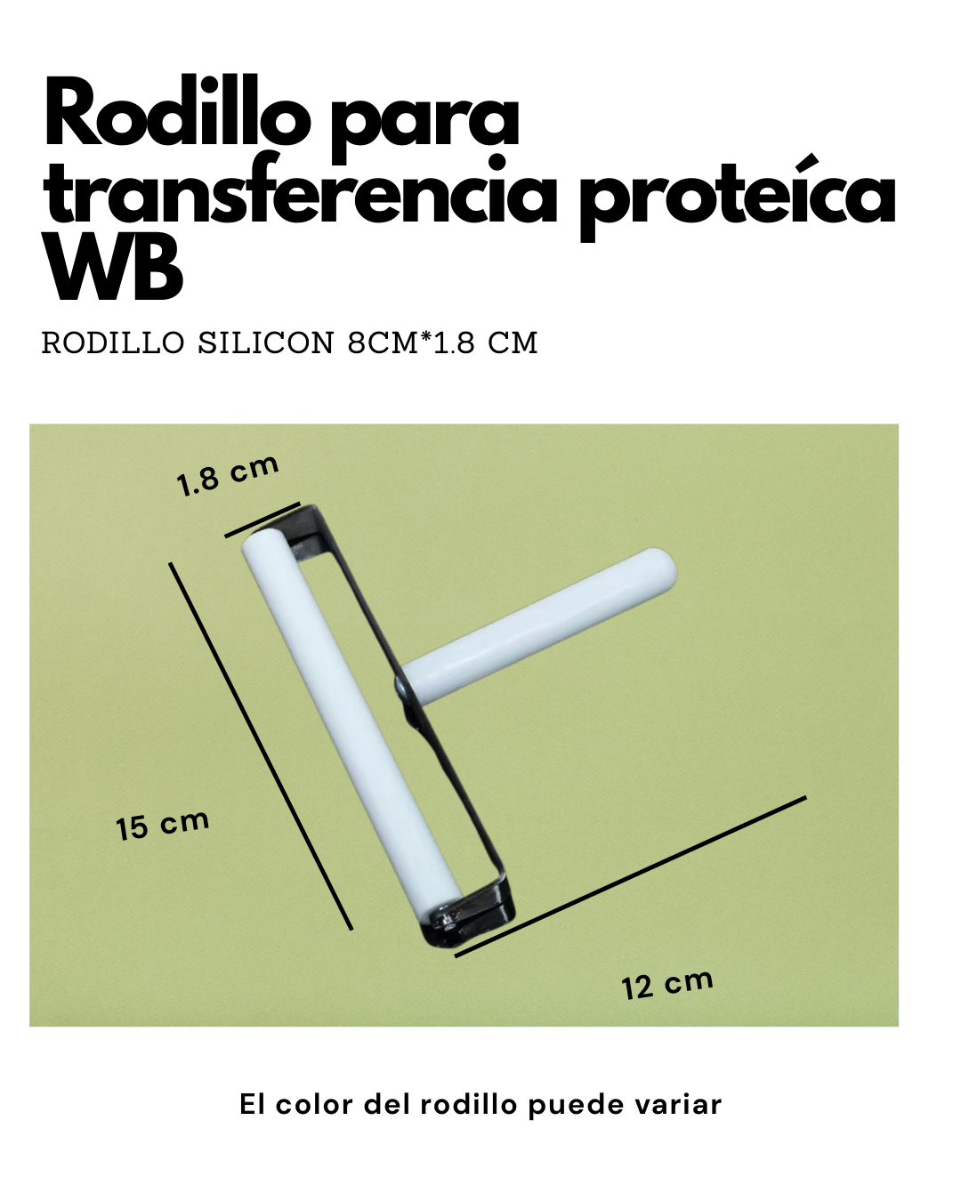 Rodillo para Western Blot | Eliminador de Burbujas para Transferencia Proteica