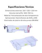 Cámara de electrofóresis horizontal