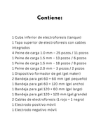 Cámara de electrofóresis horizontal