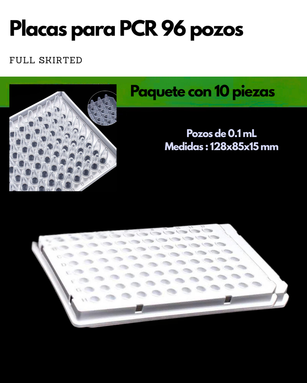 Placas PCR | 96 y 384 pozos