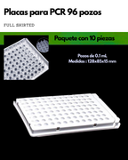 Placas PCR | 96 y 384 pozos
