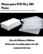 Placas PCR | 96 y 384 pozos