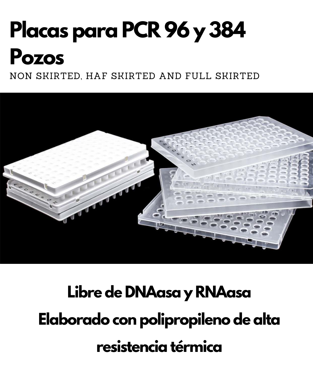 Placas PCR | 96 y 384 pozos