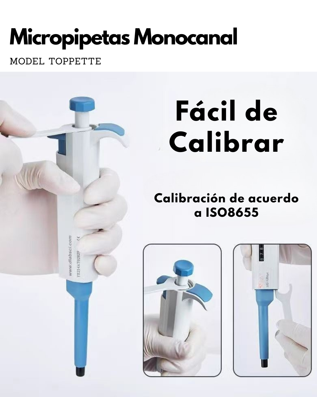 Micropipetas Monocanal – Modelo Toppette| Envío Gratis |