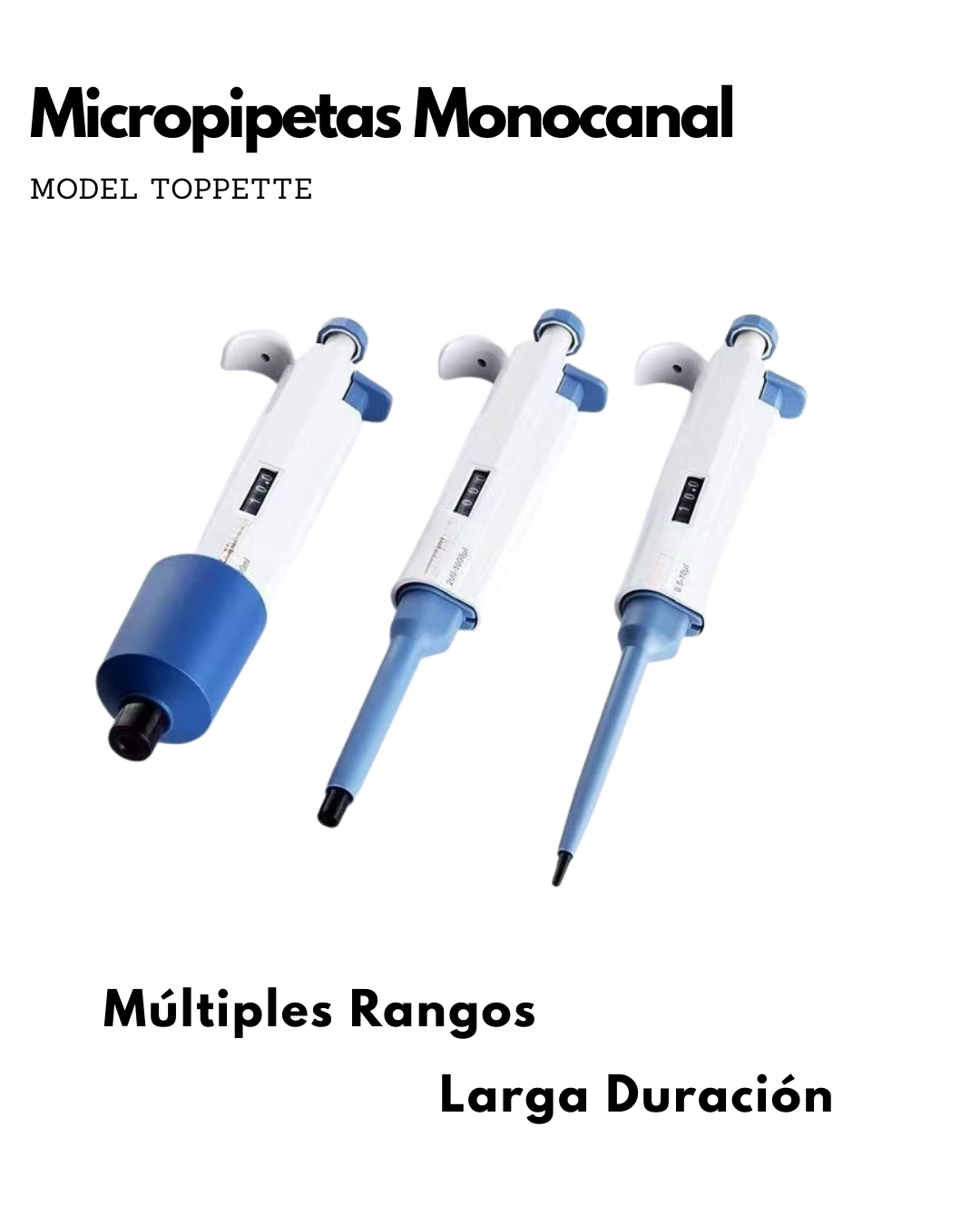 Micropipetas Monocanal – Modelo Toppette| Envío Gratis |